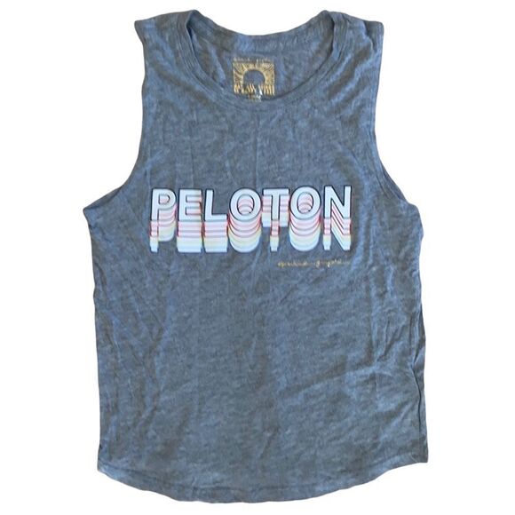 Spiritual Gangster Women's Grey Peloton Graphic Tank Top Size Extra-Small - Picture 1 of 8